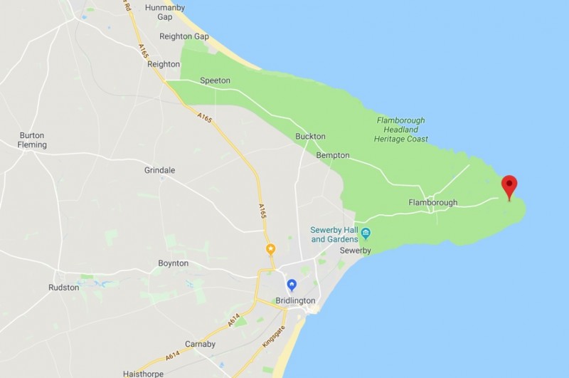 Flamborough Headlands Restaurant Location Map